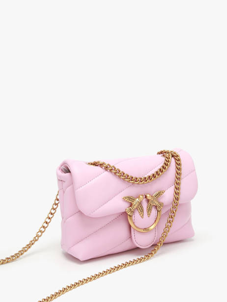 Cross Body Tas Love Baby Puff Leder Pinko Roze love bag puff A0F2 ander zicht 2
