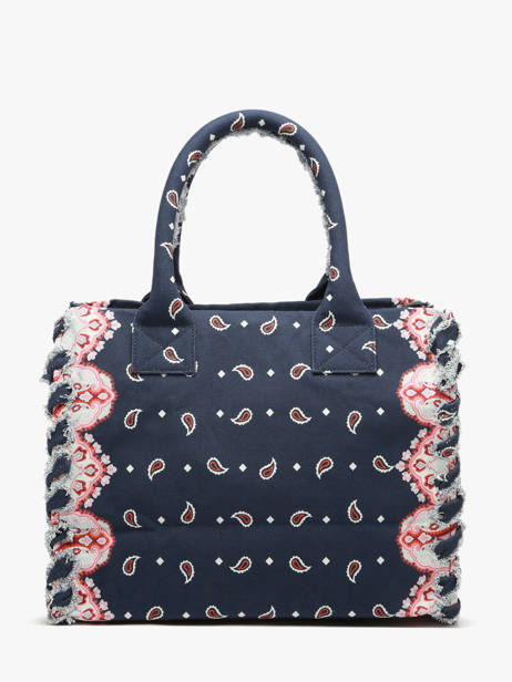 Handtas Logo Shopper Katoen Pinko Blauw logo shopper 6673A3B7 ander zicht 5