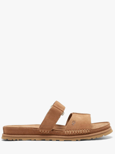 Slippers Uit Leder Ugg Bruin women 1178590