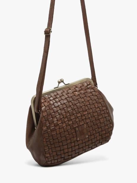 Cross Body Tas Heritage Leder Biba Bruin heritage KA21 ander zicht 1