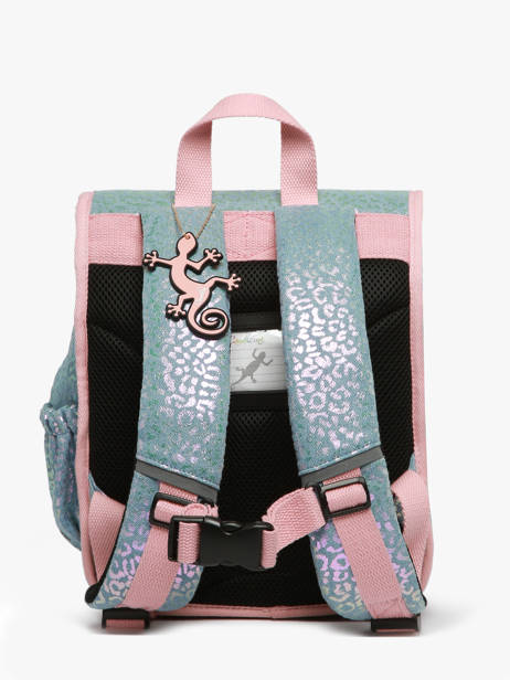 Rugzak 1 Compartiment Cameleon Blauw vintage fantasy PBVGSD30 ander zicht 4