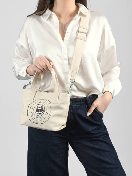 Cross Body Tas K Ikon Katoen Karl lagerfeld Wit k ikon B2W50089 ander zicht 1