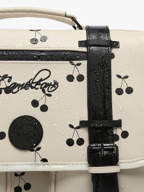 Rugzak 3 Compartimenten Cameleon Beige vintage north PBVWSD39 ander zicht 6