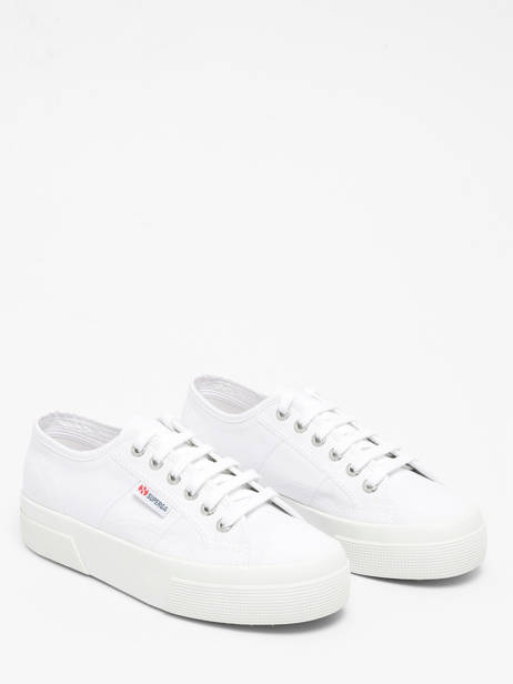 Sneakers Met Platformzool Superga Wit women 1384W901 ander zicht 1