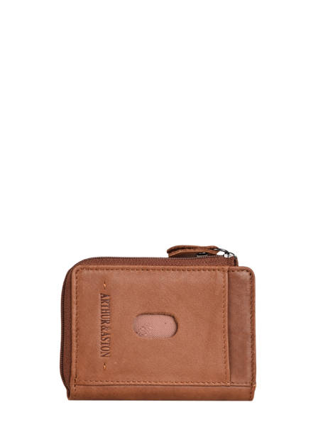 Portemonnee Arthur Johany Leder Arthur & aston Bruin johany 946 ander zicht 2