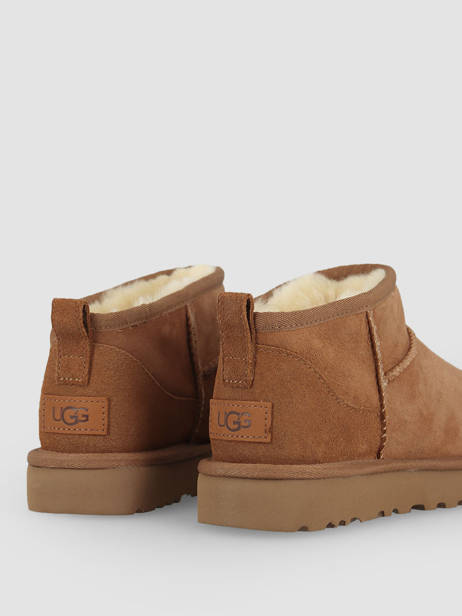 Boots Classic Ultra Mini Uit Leder Ugg Bruin women - 01116109 ander zicht 5