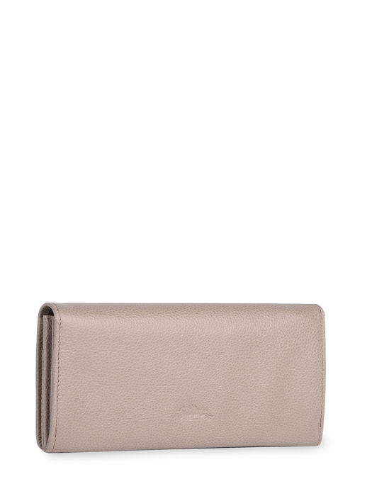 Longchamp Le foulonné Portefeuille Grijs