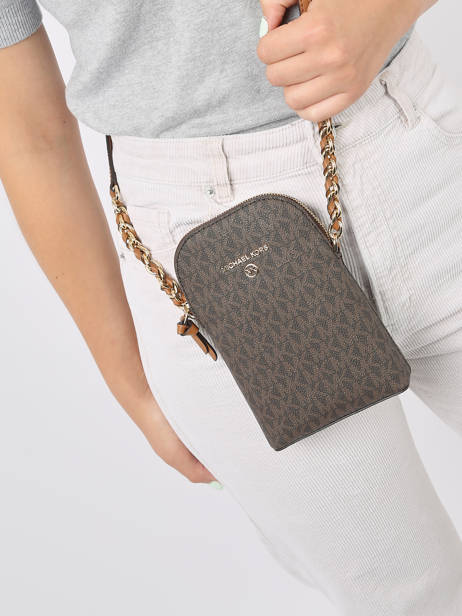 Cross Body Tas Jet Set Charm Michael kors Bruin jet set charm T0GT9C1B ander zicht 1